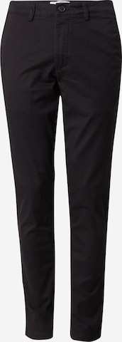 SELECTEDSlimfit Chino hlače 'SLH175 MILES' - crna boja: prednji dio