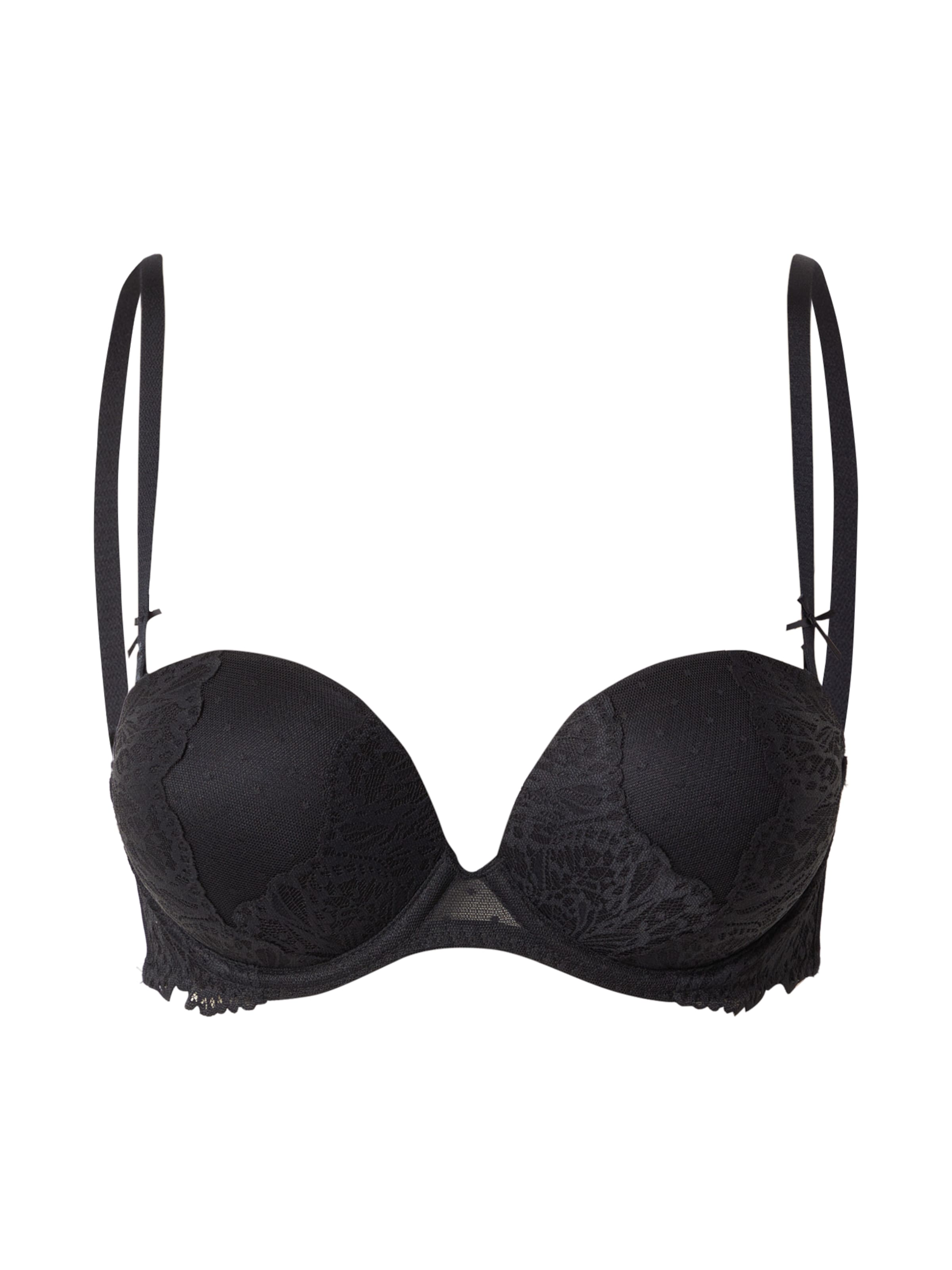Hunkemöller Push-up BH 'Posie' in Schwarz: Vorderseite