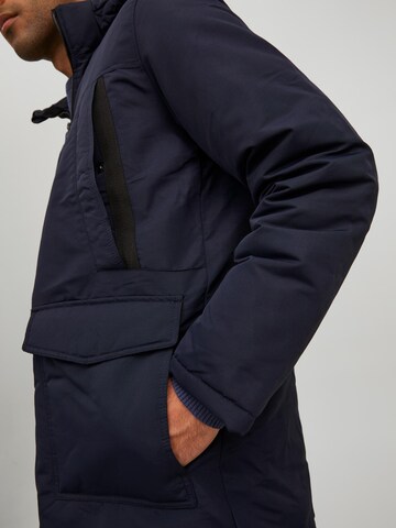 JACK & JONES Winterparka 'Craft' in Blauw