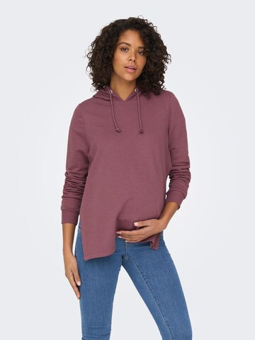 Only Maternity Sweatshirt 'Eva' in Lila: predná strana