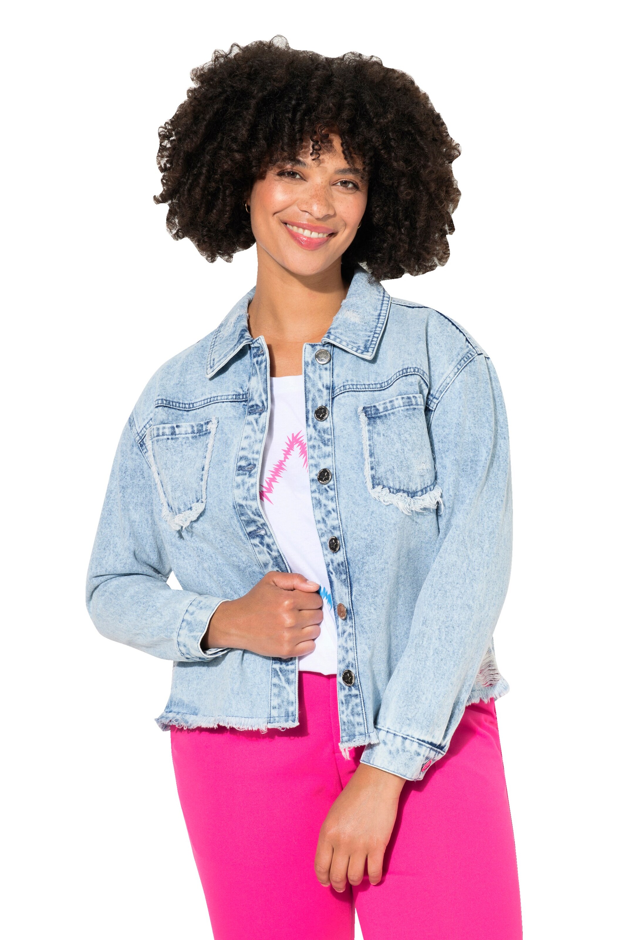 Angel of Style Tussenjas in Blauw: voorkant