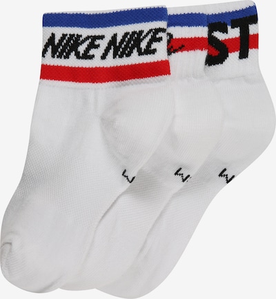 Nike Sportswear Chaussettes en bleu foncé / rouge / noir / blanc, Vue avec produit