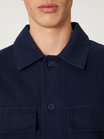 DAN FOX APPAREL Regular fit Overhemd 'Arvid' in Blauw