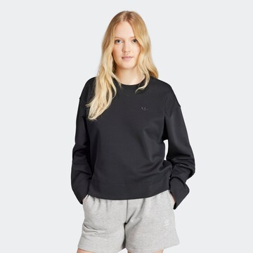 ADIDAS ORIGINALS Sweatshirt in Black: front