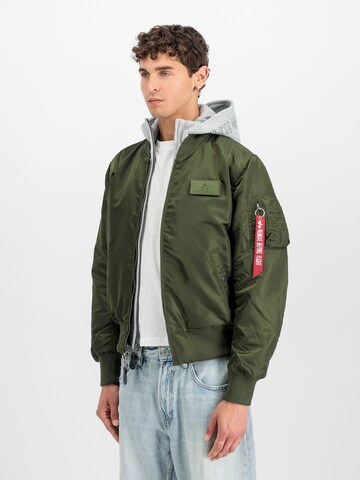 ALPHA INDUSTRIES Between-Season Jacket 'MA-1 D-Tec' in Green