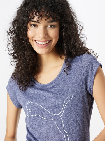 T-shirt fonctionnel 'HEATHER' PUMA en bleu