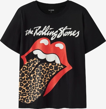 melns TWO SOON T-Krekls 'Rolling Stones': no priekšpuses
