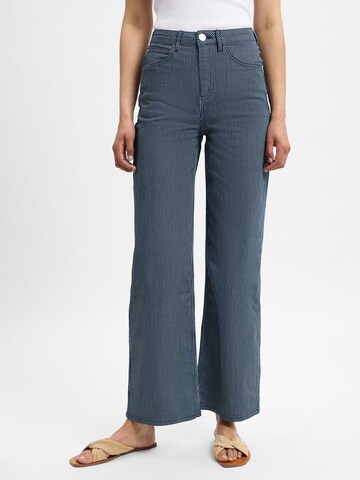 OPUS Wide Leg Hose 'Mivy' in Blau: Vorderseite