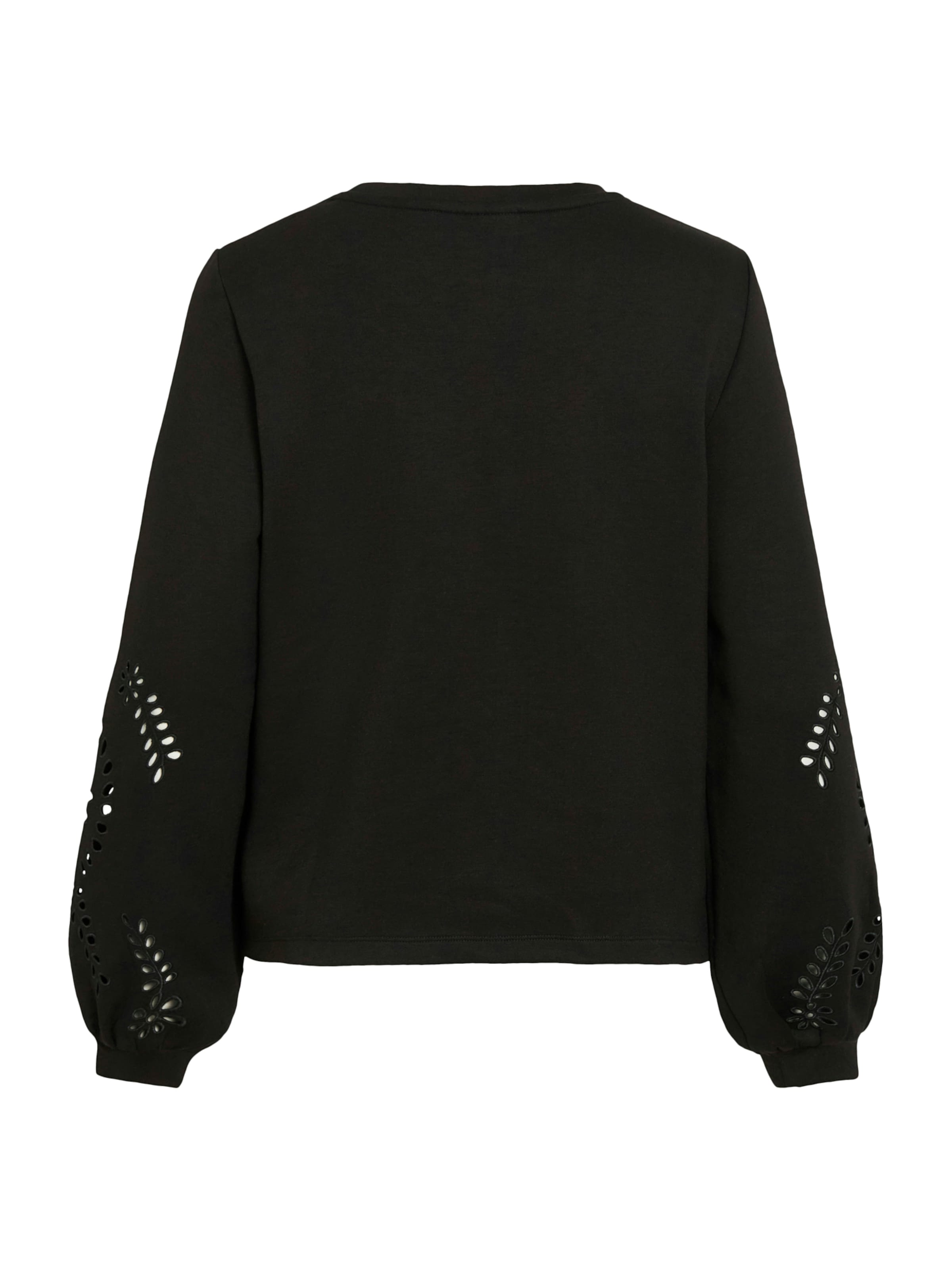 VILA Sweatshirt 'VISandy' in Black