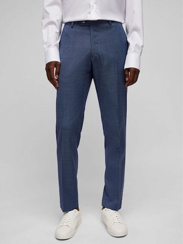 HECHTER PARIS Regular Pleated Pants in Blue: front