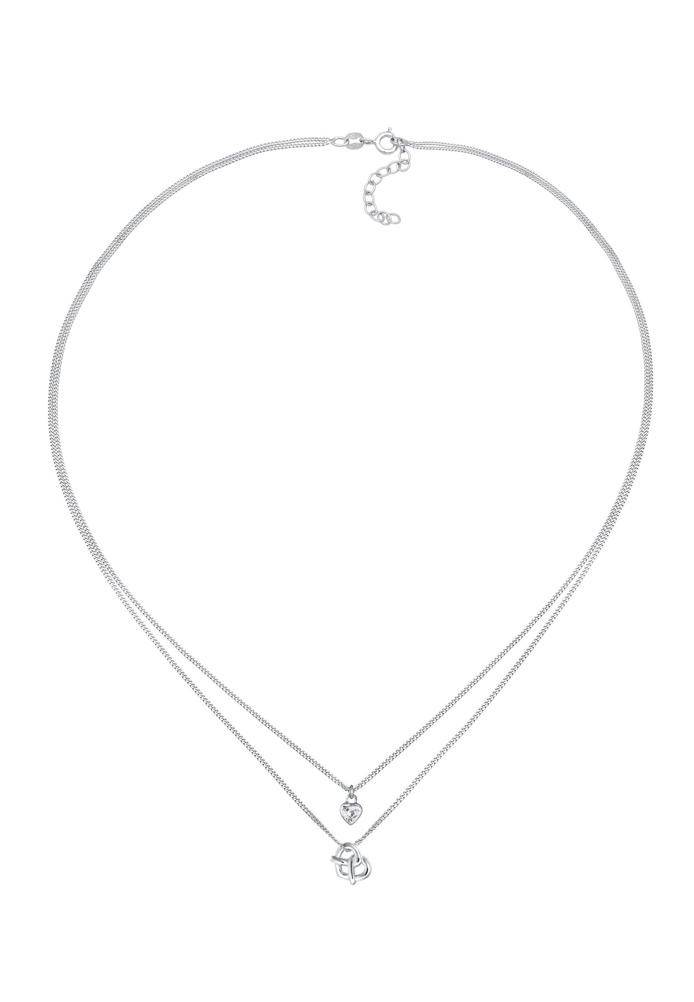 ELLI Ketting in Zilver: voorkant