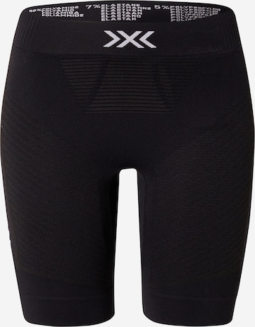 Skinny Pantaloni sportivi di X-BIONIC in nero: frontale