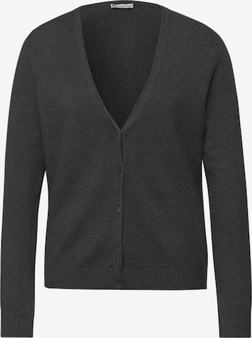 STREET ONE Strickjacke in Grau: Vorderseite