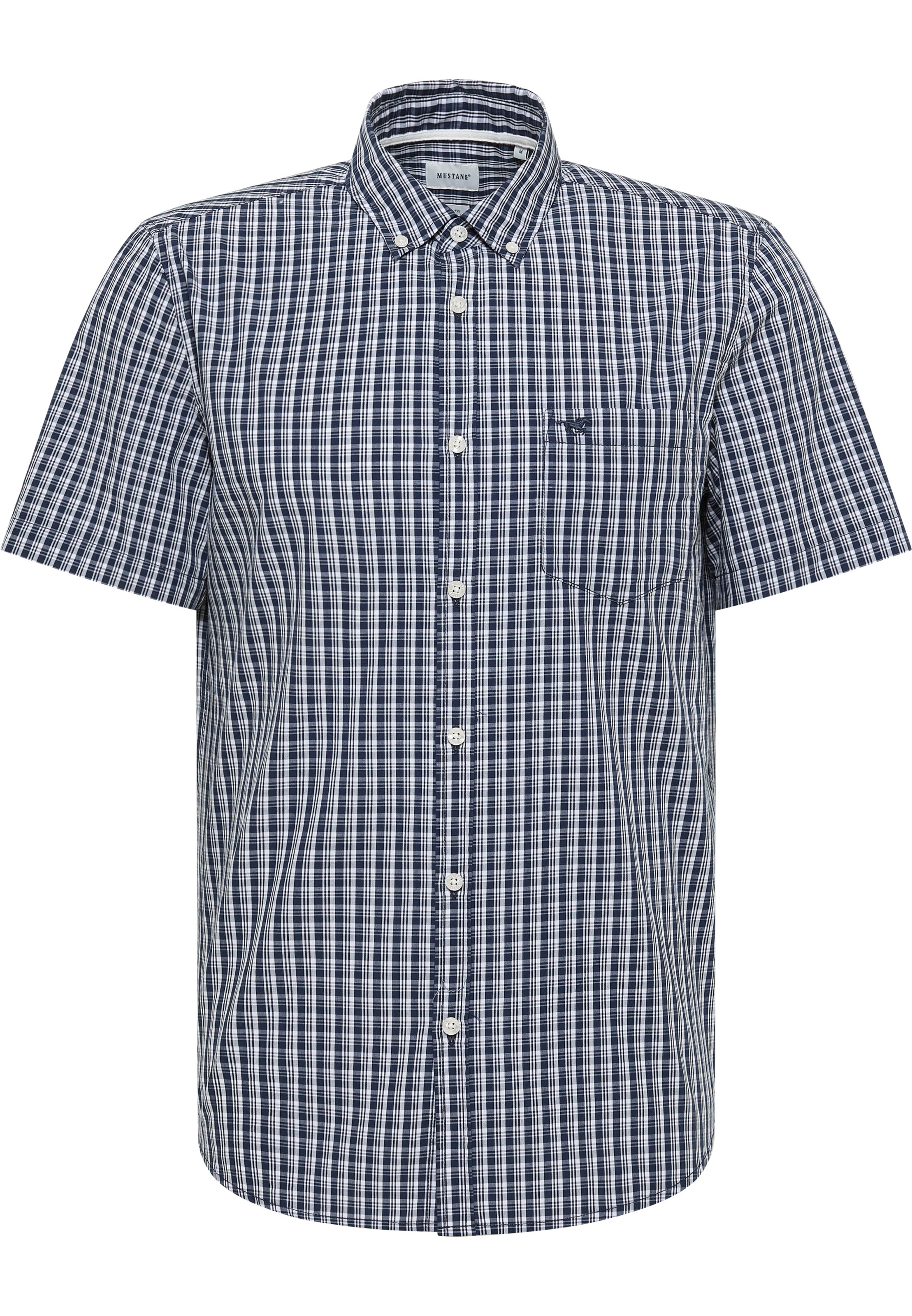 MUSTANG Regular Fit Hemd in Blau: Vorderseite