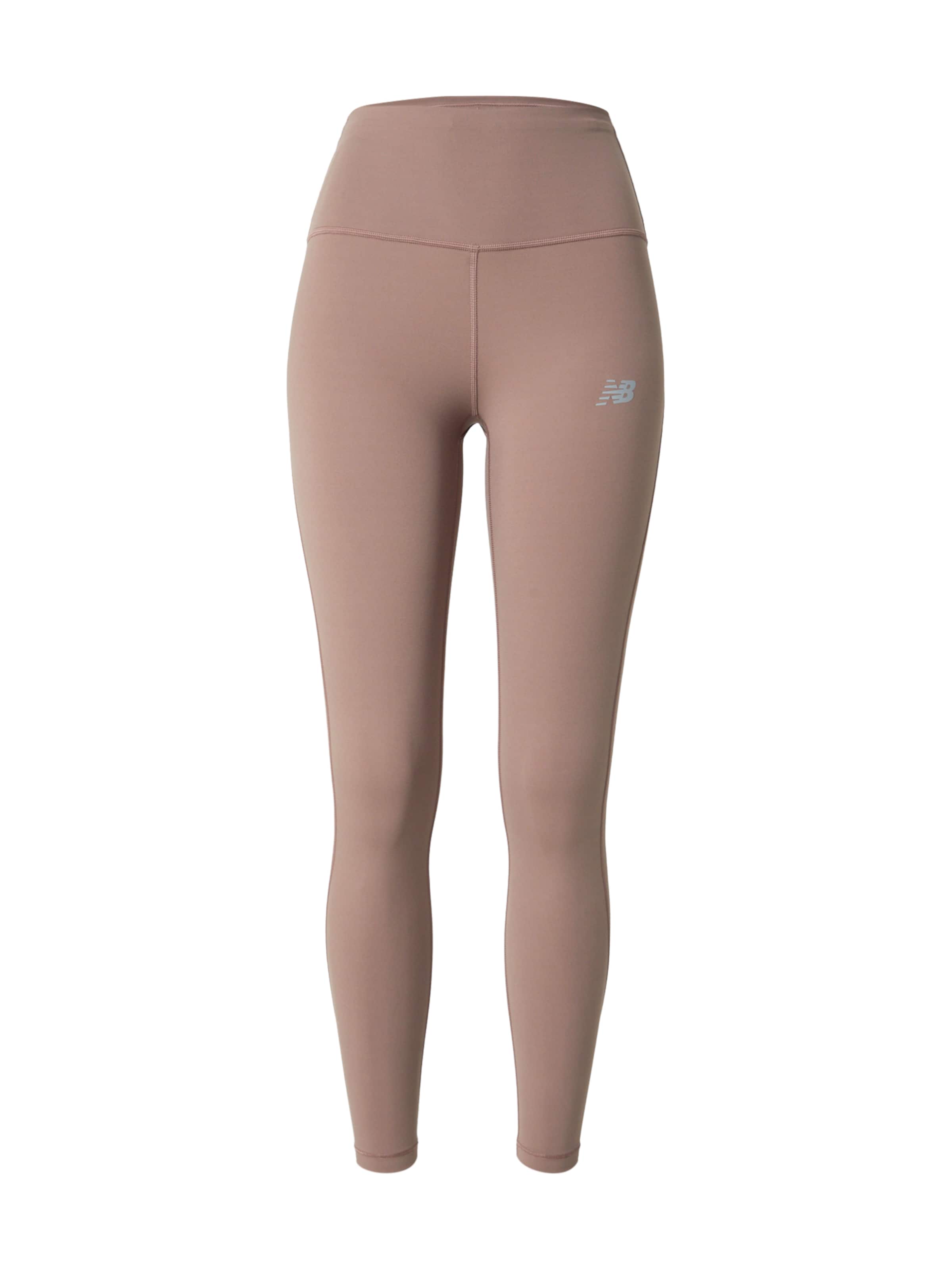 Skinny Pantalon de sport new balance en marron : devant