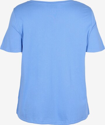 Zizzi Shirt 'Amanda' in Blauw