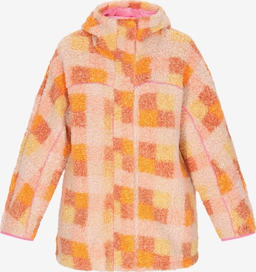 oranžinė swirly Flisinis džemperis: priekis