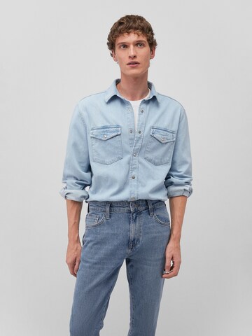 Mavi Regular Fit Hemd 'Ted' in Blau: Vorderseite