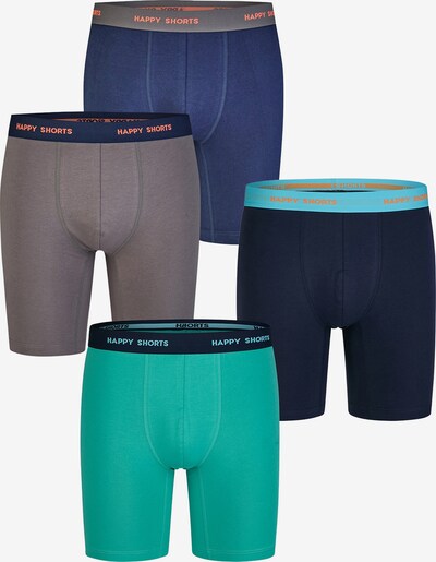 Happy Shorts Langer Boxer ' Motive ' in L in mischfarben, Produktansicht