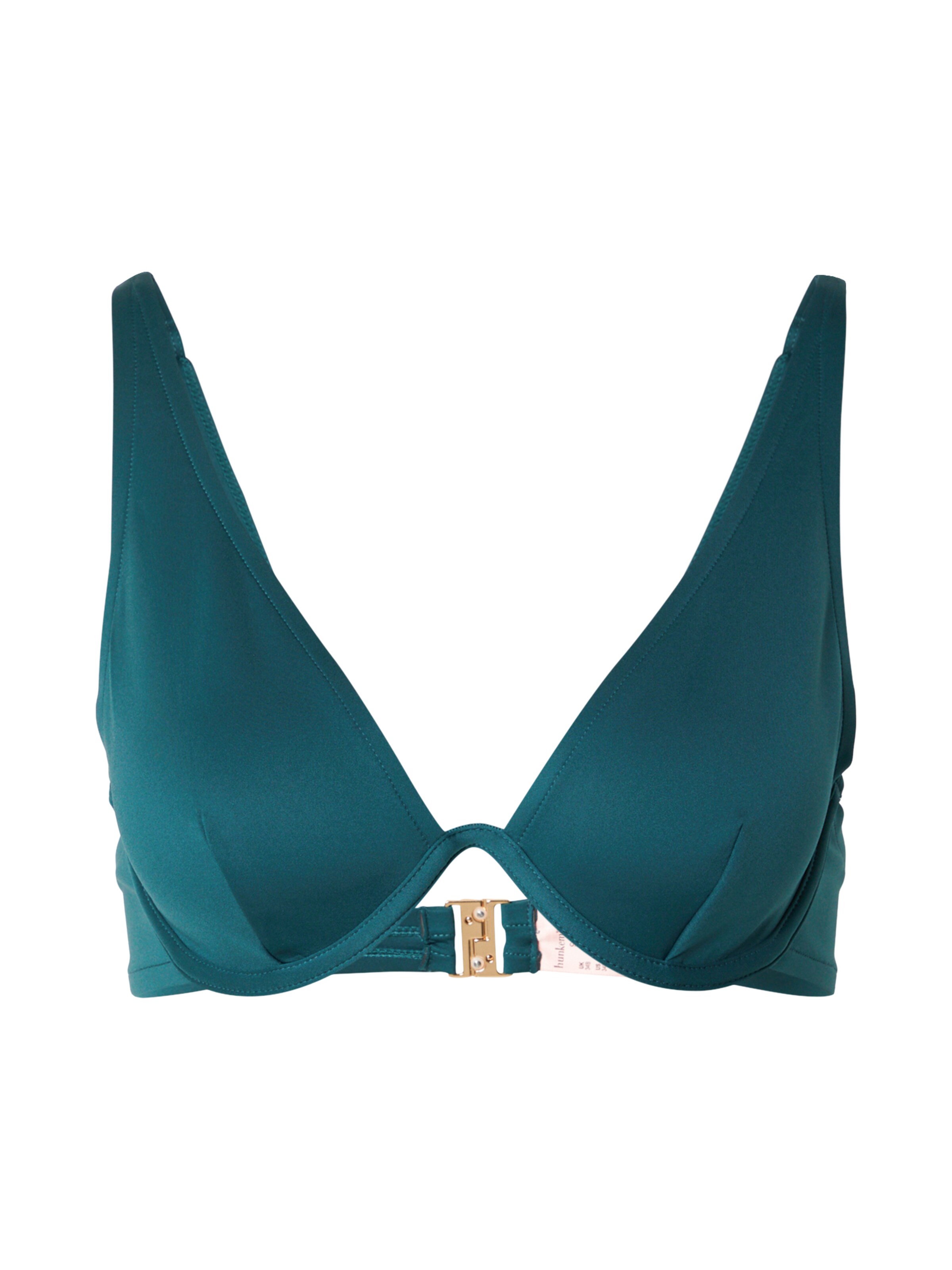 Hunkemöller T-shirt Bikini top 'Neoprene Up' in Green: front
