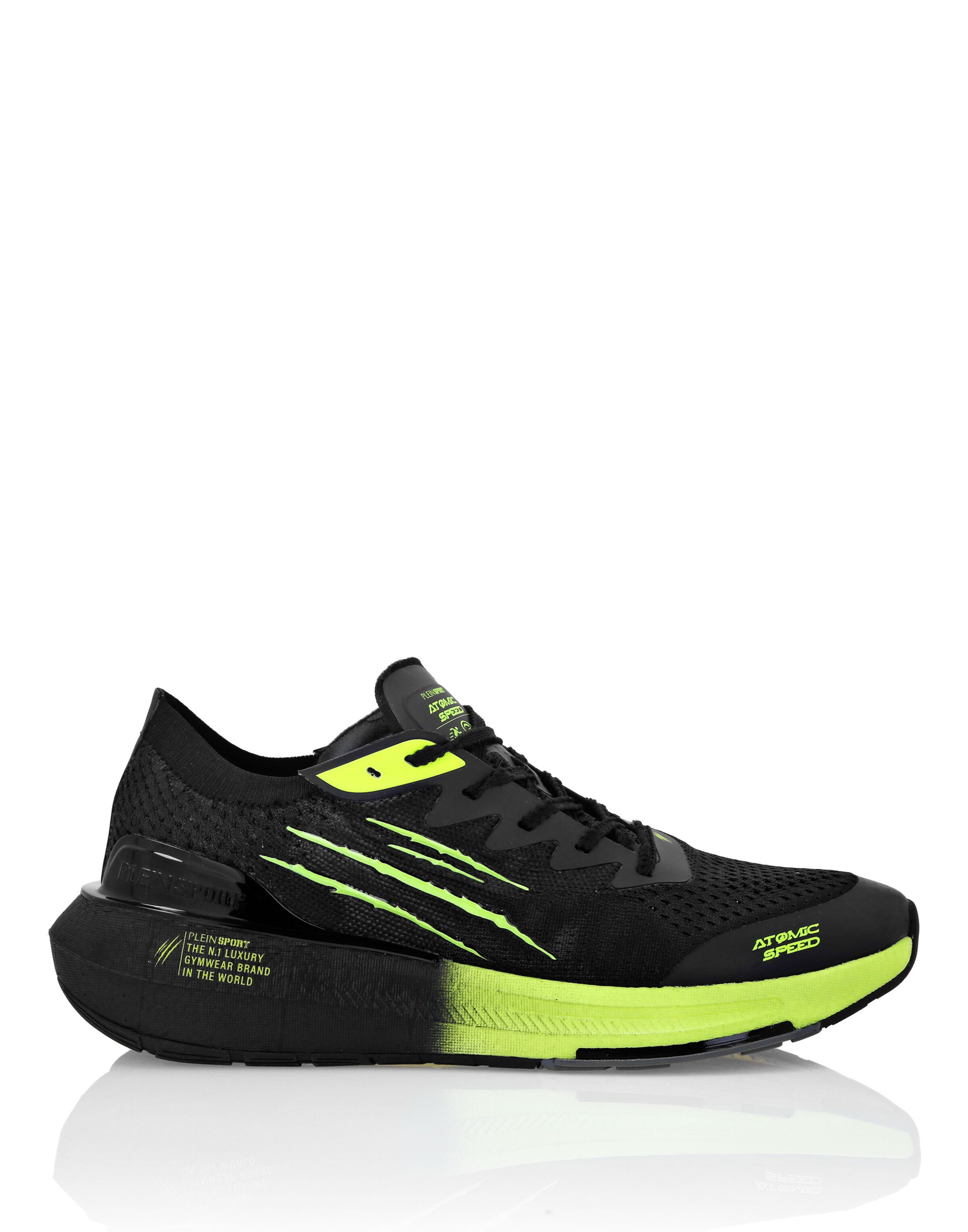 Plein Sport - Zapatillas deportivas bajas 'Atomic Speed' en negro: frente
