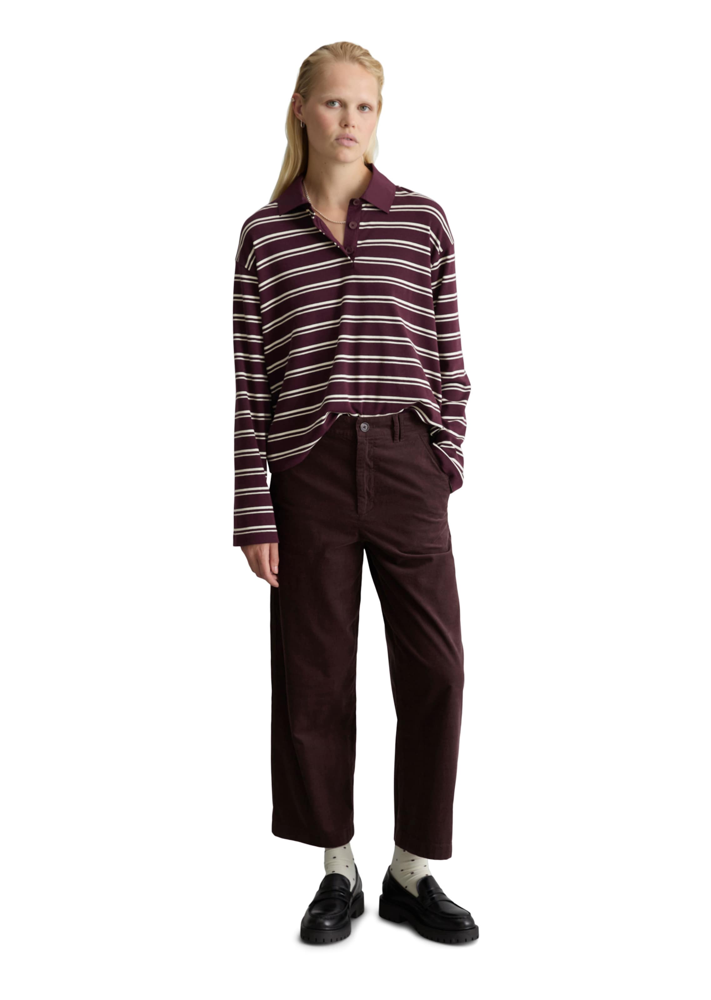 Loosefit Pantalon Marc O'Polo DENIM en marron