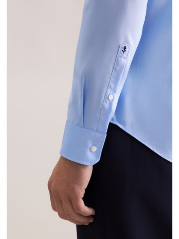 SEIDENSTICKER Slim fit Zakelijk overhemd in Blauw