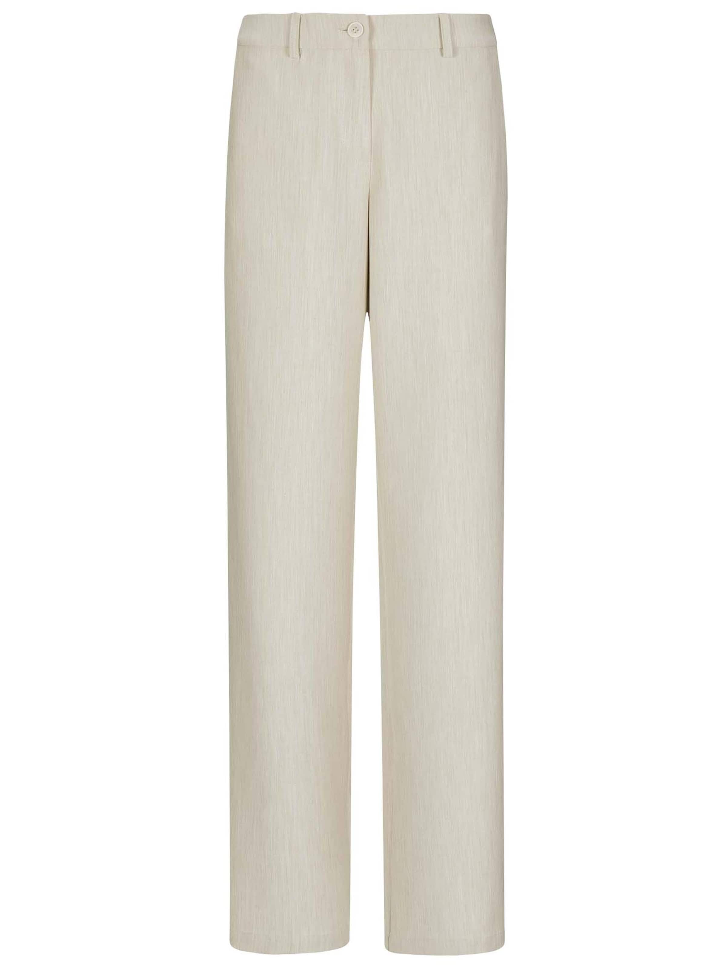 MADELEINE Wide leg Broek in Wit: voorkant