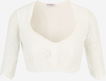 Blouse folklorique 'Leona-Elena' MARJO en blanc : devant