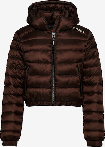 Veste mi-saison Superdry en marron : devant