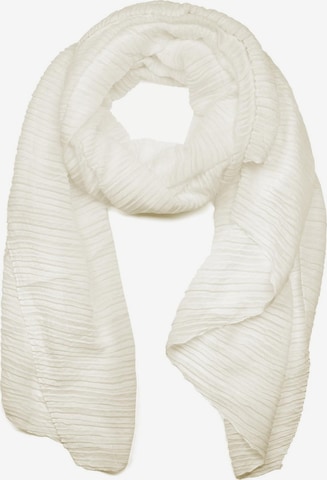 styleBREAKER Schal 'Gekreppter Unifarbener Schal' in Beige: Vorderseite