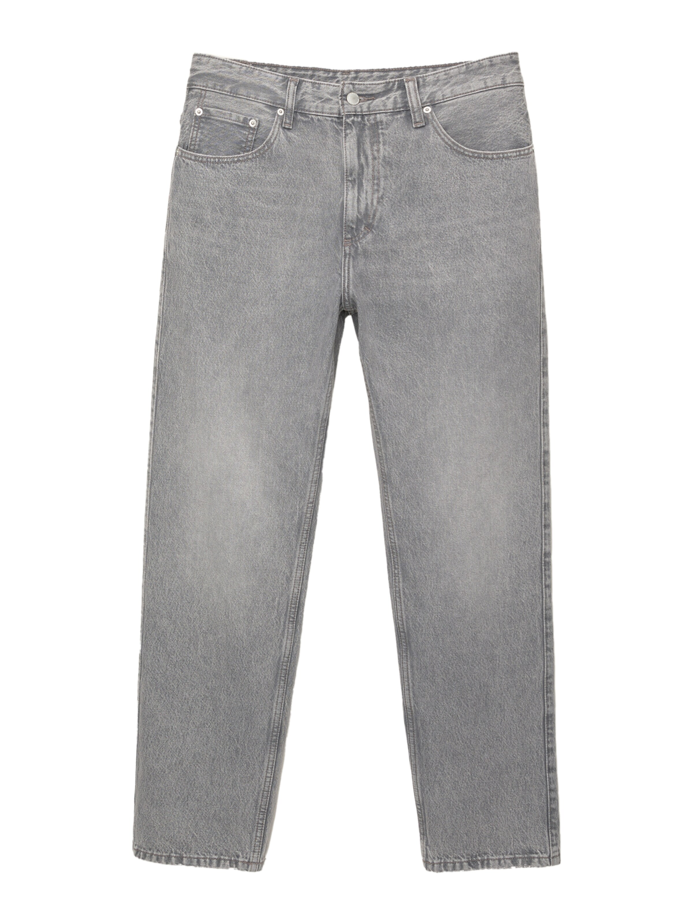 Jeans de la Pull&Bear pe gri: față