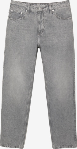 Jeans de la Pull&Bear pe gri: față