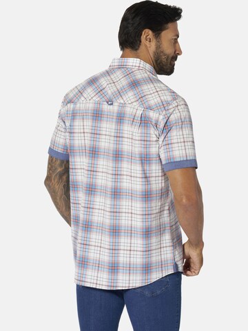 Jan Vanderstorm Comfort fit Button Up Shirt 'Poular' in Blue