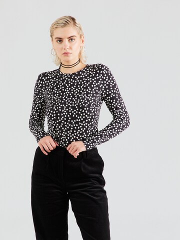 VERO MODA Shirt 'VICA' in Zwart: voorkant