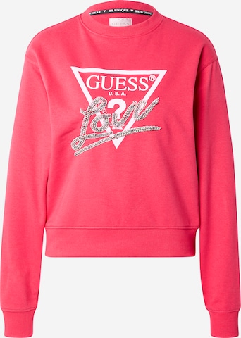 Sweat-shirt GUESS en rouge : devant