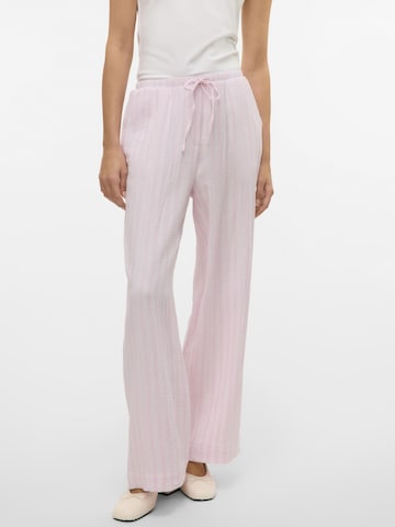 VERO MODA Wide Leg Bukser 'VMNanna' i pink: forside