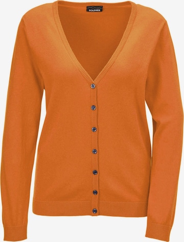 Goldner Knit Cardigan in Orange: front