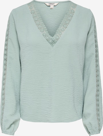 Chemisier 'ONLGREGOR METTE' ONLY en vert : devant