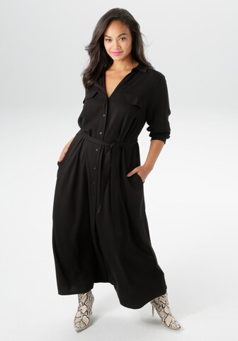 Aniston Kleid in Schwarz: Vorderseite