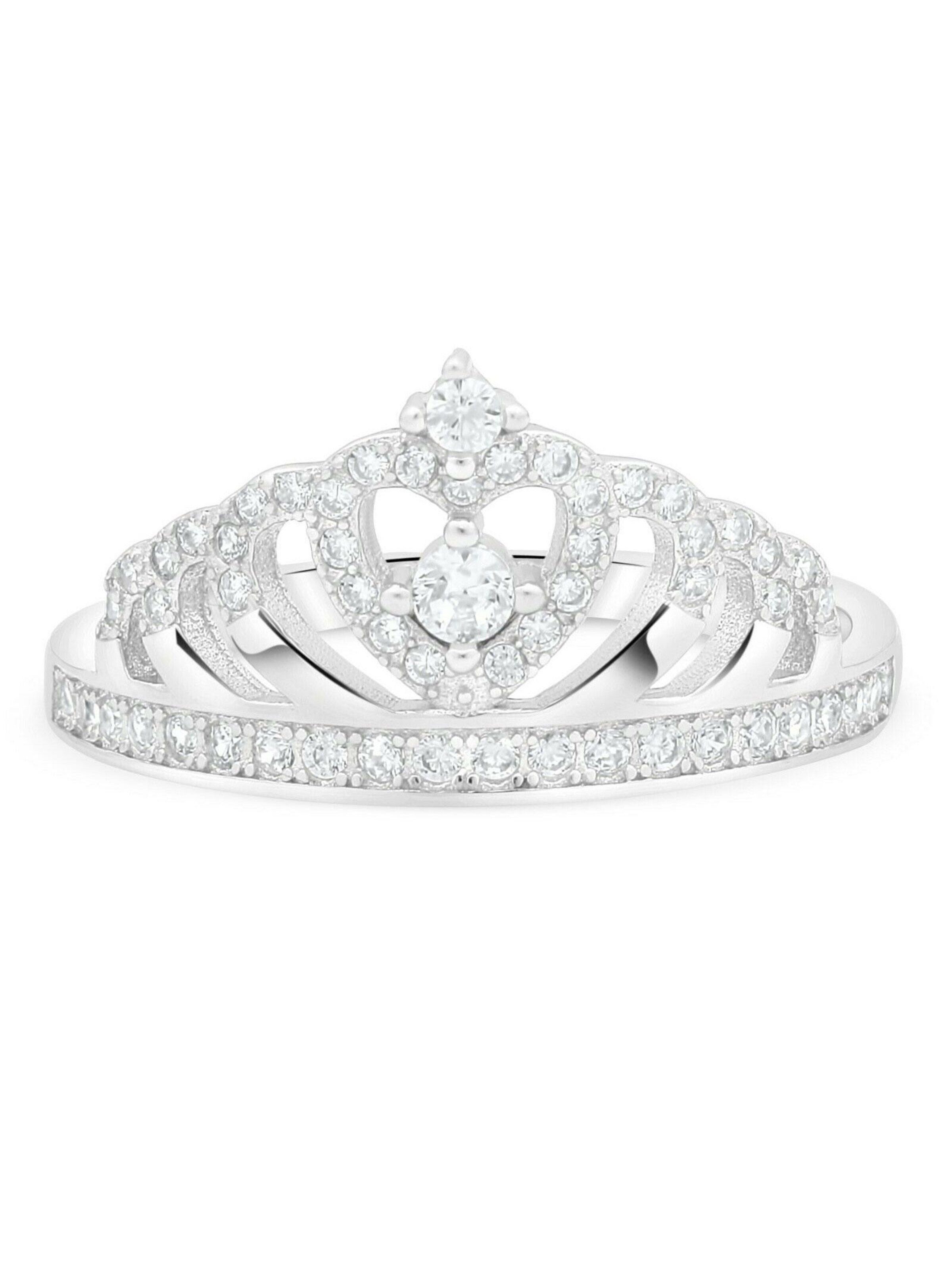 Tony Fein Ring 'Krone'‌‌‌‌‌‌‌‌ in Silber: Vorderseite
