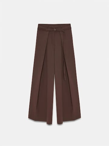Wide leg Pantaloni di Dilvin in marrone: frontale
