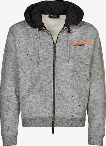 DS2Gornji dio trenirke 'Dsquared2 Jacke' - siva boja: prednji dio