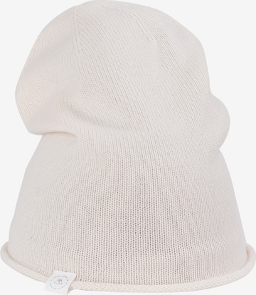 Berretto di CASH-MERE.CH in bianco: frontale
