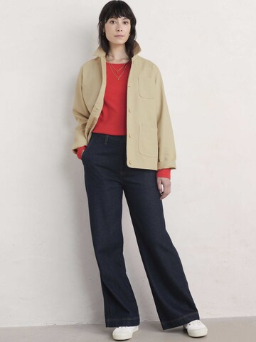 Seasalt Cornwall Shirt 'Gorse Lane Rib' in Rot