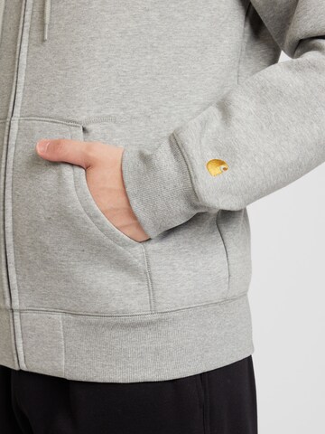 Carhartt WIP Sweat jacket 'Chase' in Grey