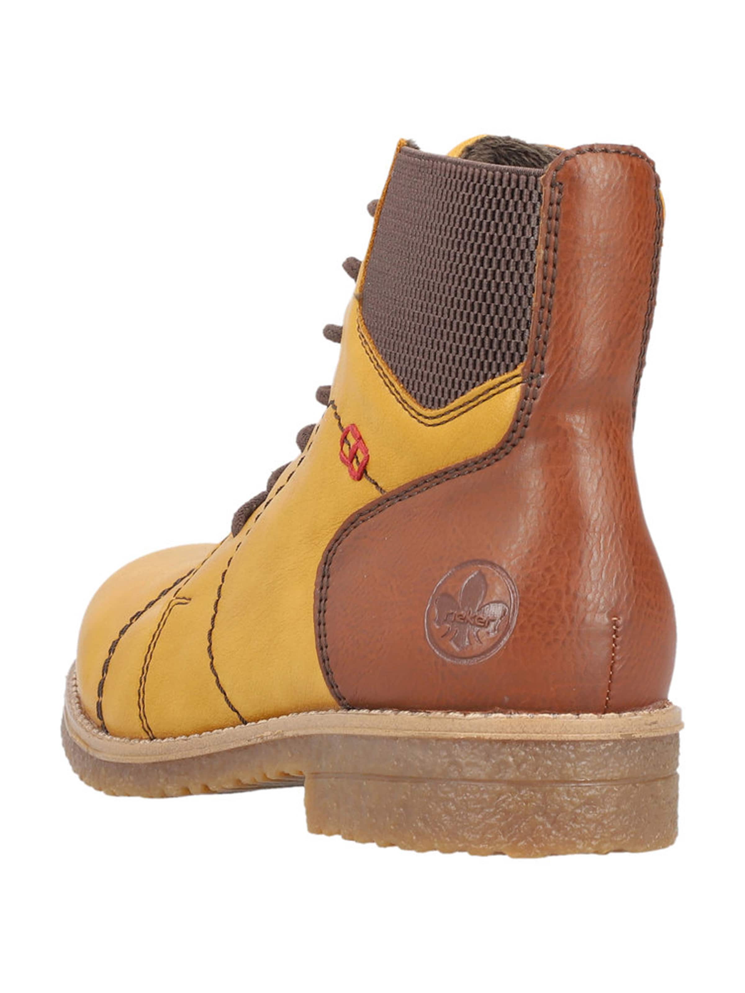 Rieker Ботинки на шнуровке в Желтый