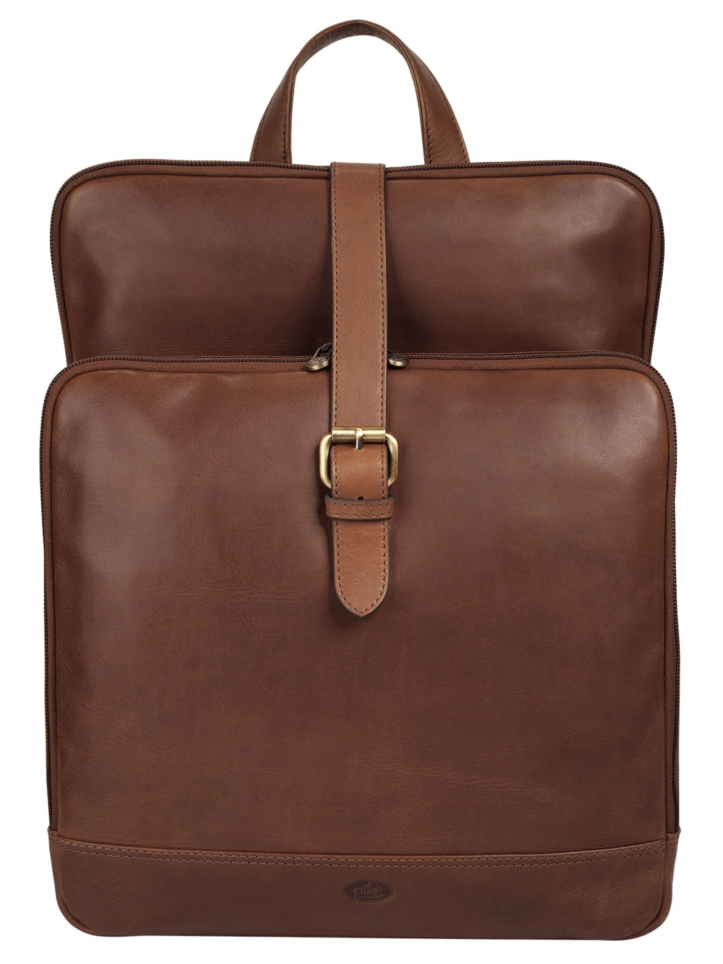 Sac à dos piké en marron : devant