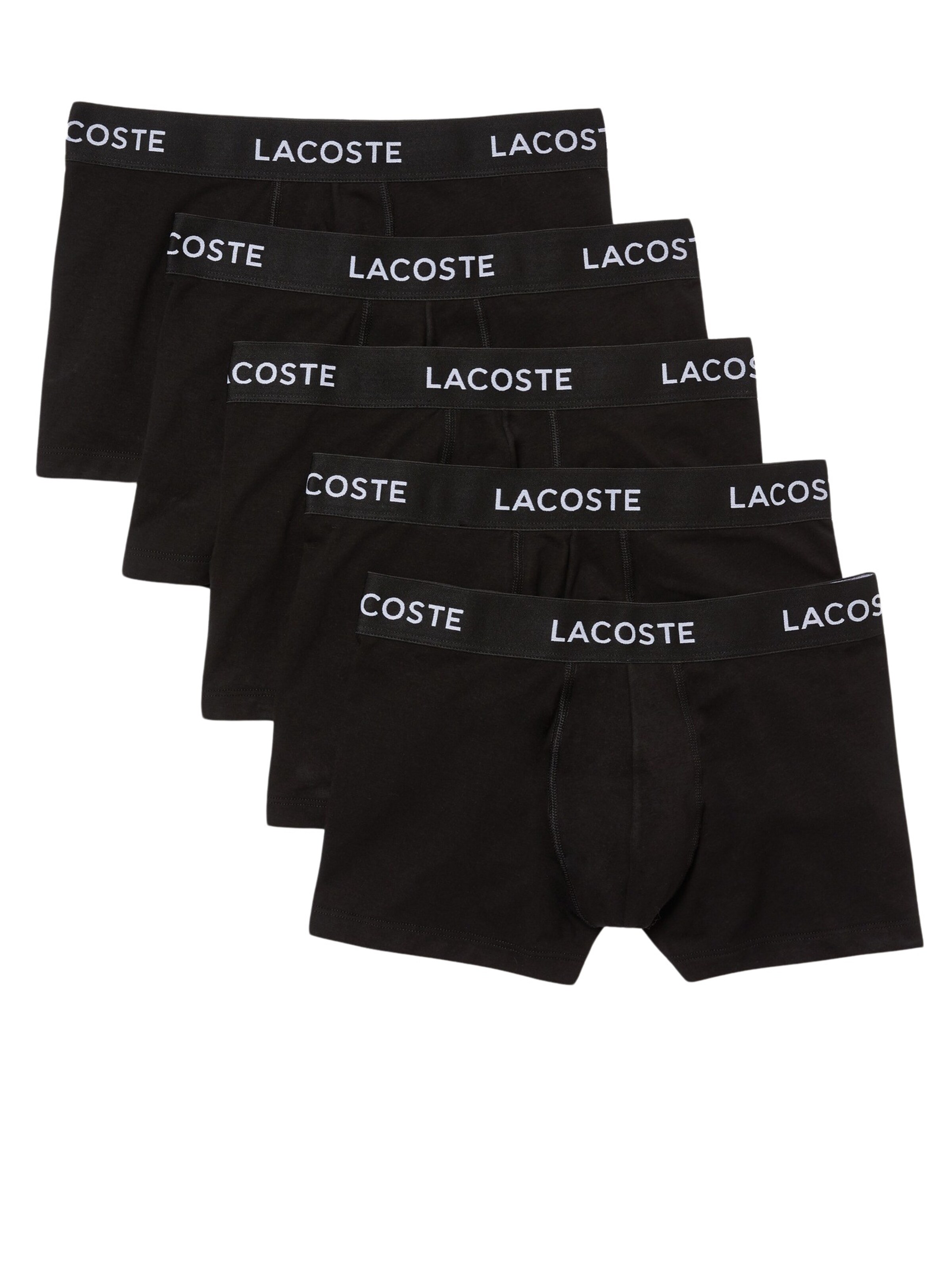 Boxers LACOSTE en noir : devant