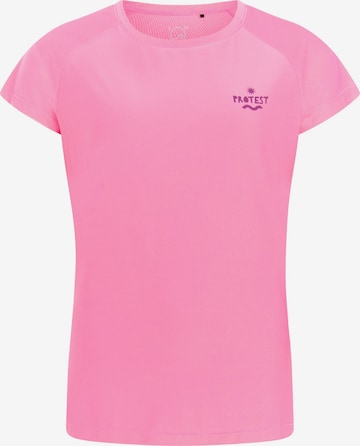 PROTEST Performance Shirt 'PRTCal' in Pink: front